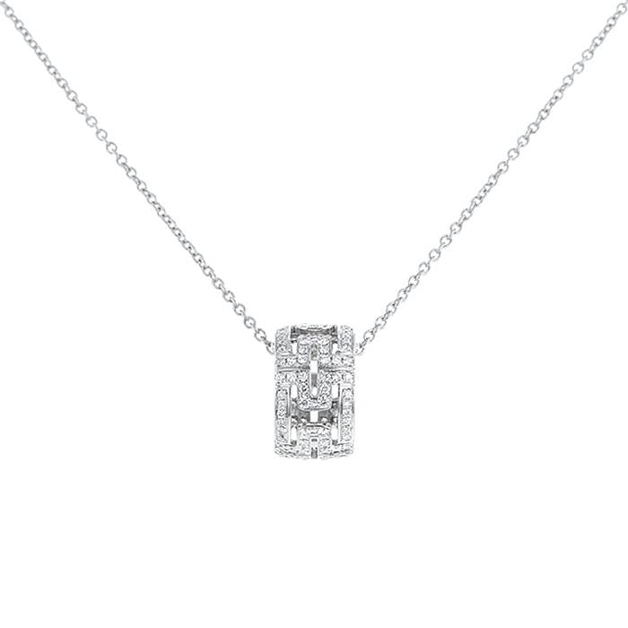 [TRENDS]PARENTESI NECKLACE SILVER DIAMOND