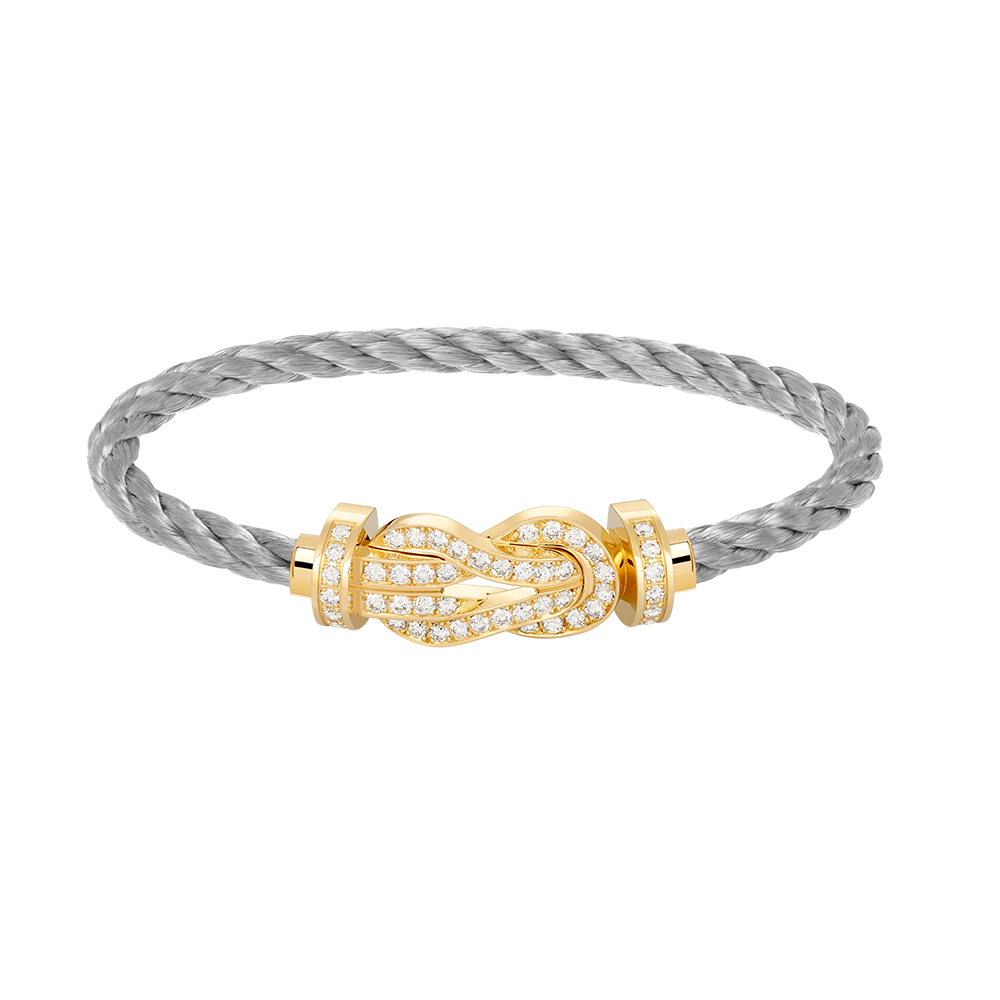 [TRENDS]CHANCE LARGE 8 FIGURE BUCKLE FULLDIAMOND BRACELET GOLD