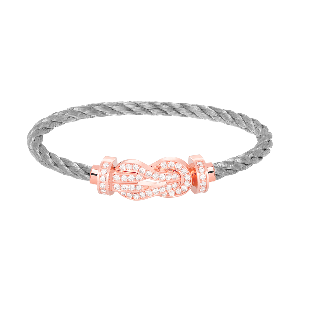 [TRENDS]CHANCE LARGE 8 FIGURE BUCKLE FULL DIAMOND BRACELET ROSE GOLD