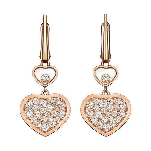 [TENDENCIAS]PENDIENTES CORAZÓN FELIZ COMPLETO DIAMANTES