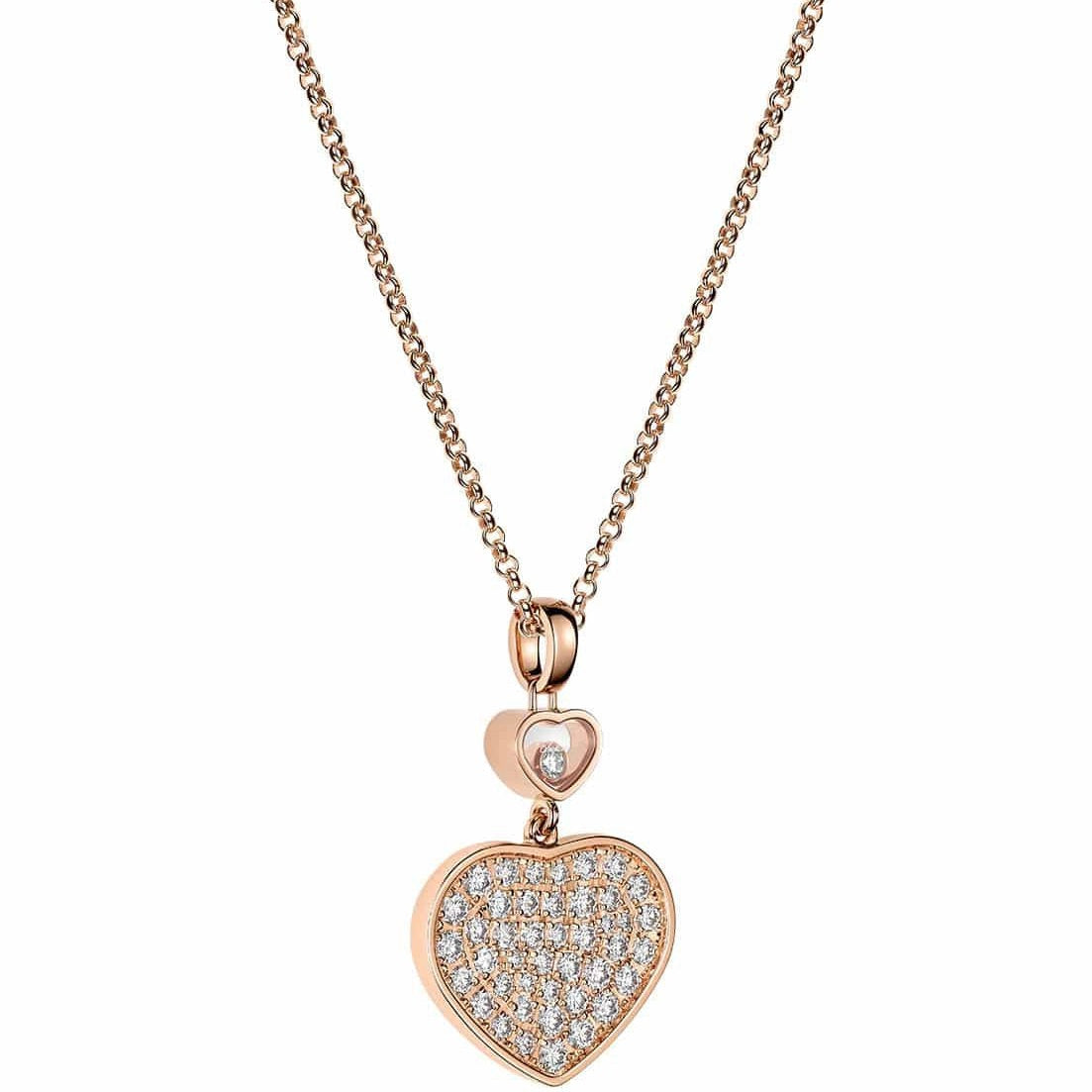 [TENDANCES] COLLIER HAPPY HEART OR ROSE TOUT DIAMANT