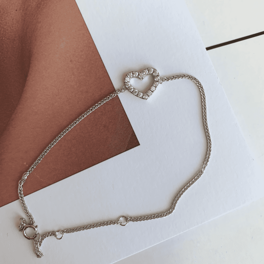 [XXX]Pulsera de enamorados con forma de corazón