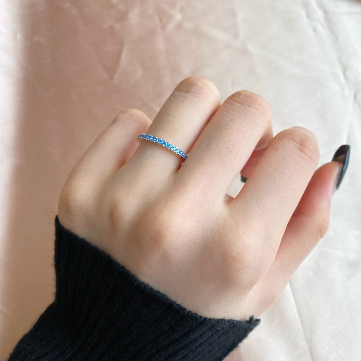 [XXX]Delicate Sparkling Round Cut Daily Ring