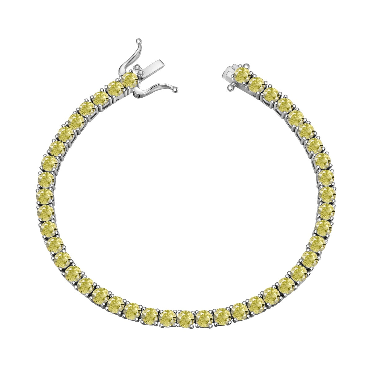 [XXX]Bracelet de tennis rond éblouissant et orné