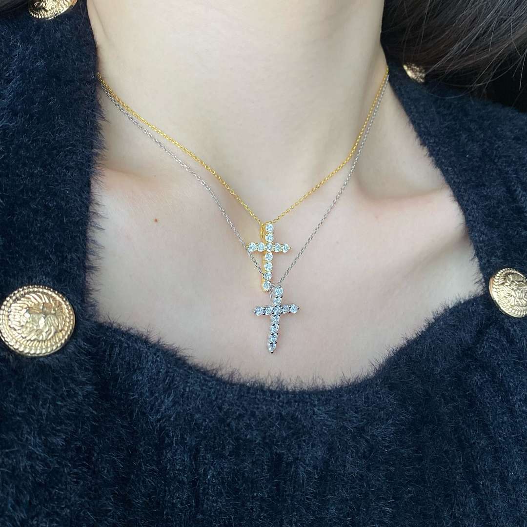 [XXX]Unique Cross Shape Necklace