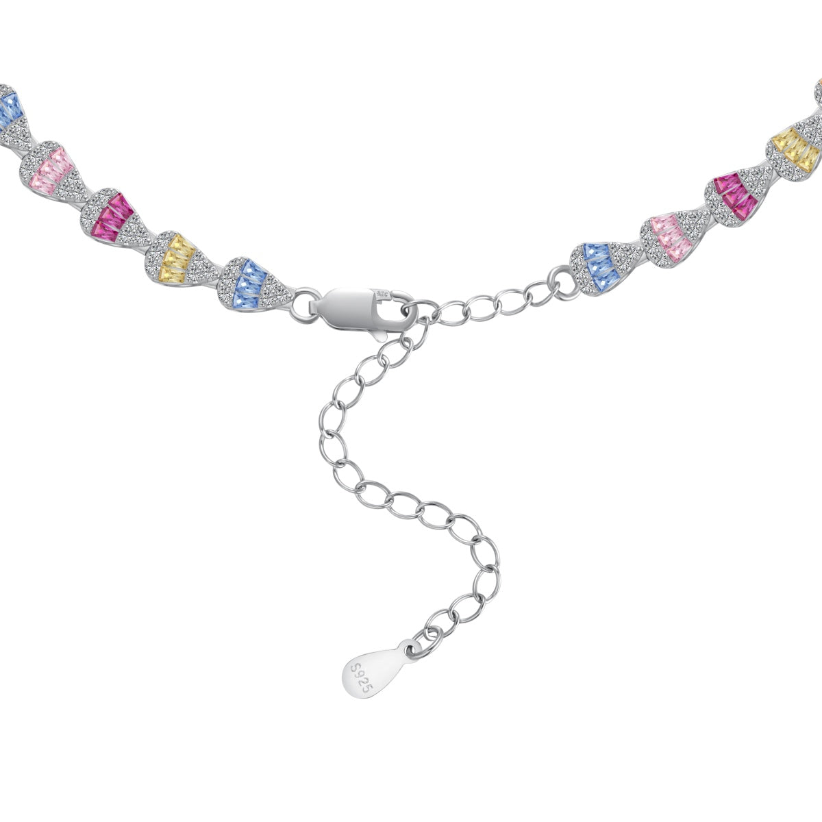 [XXX]Radiant Colorful Rainbow Necklace