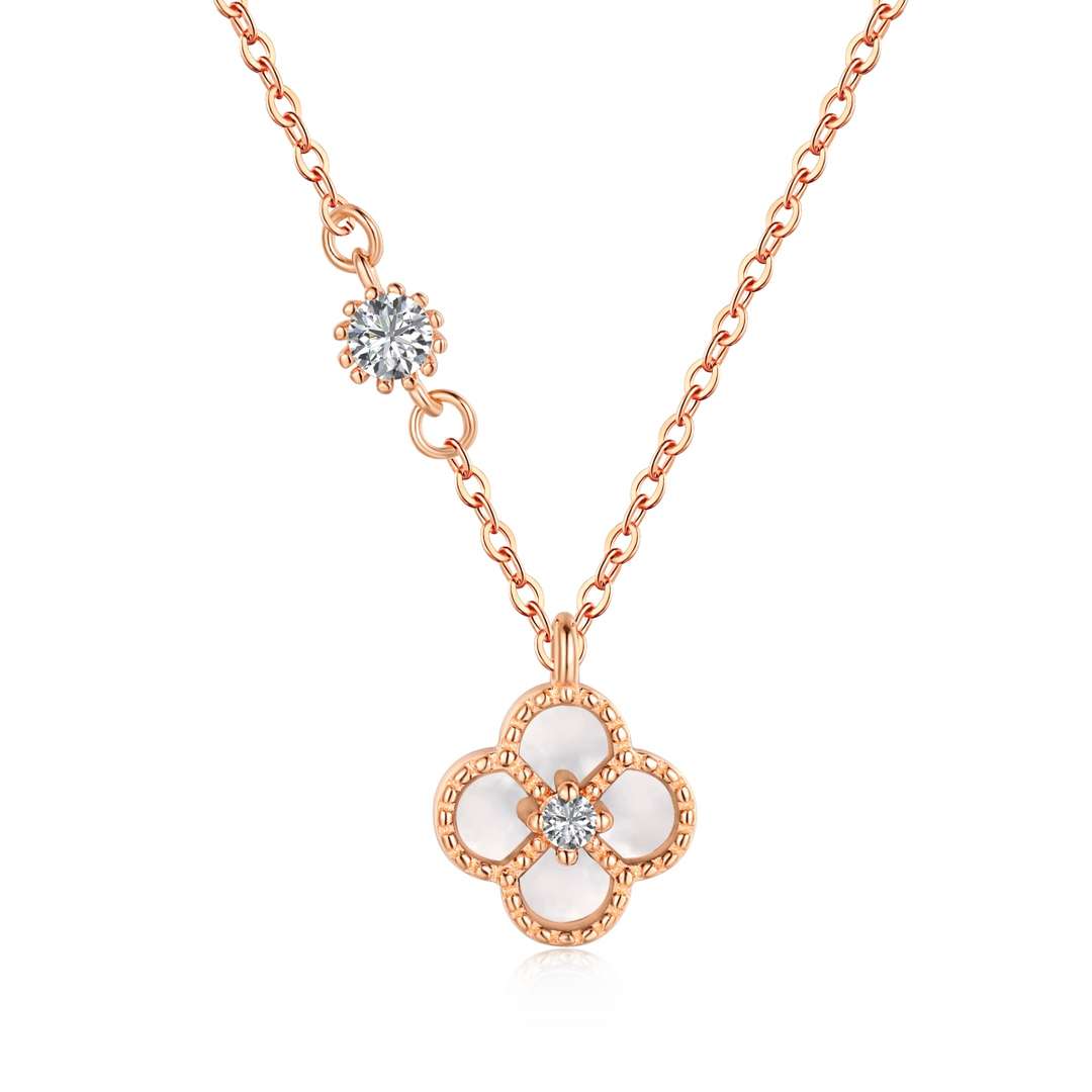 [XXX]Delicate Flower Shape Necklace