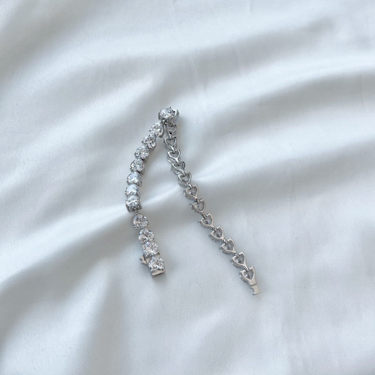 [XXX]Bracelet d'amoureux élégant et romantique en forme de cœur de 0,75 carat