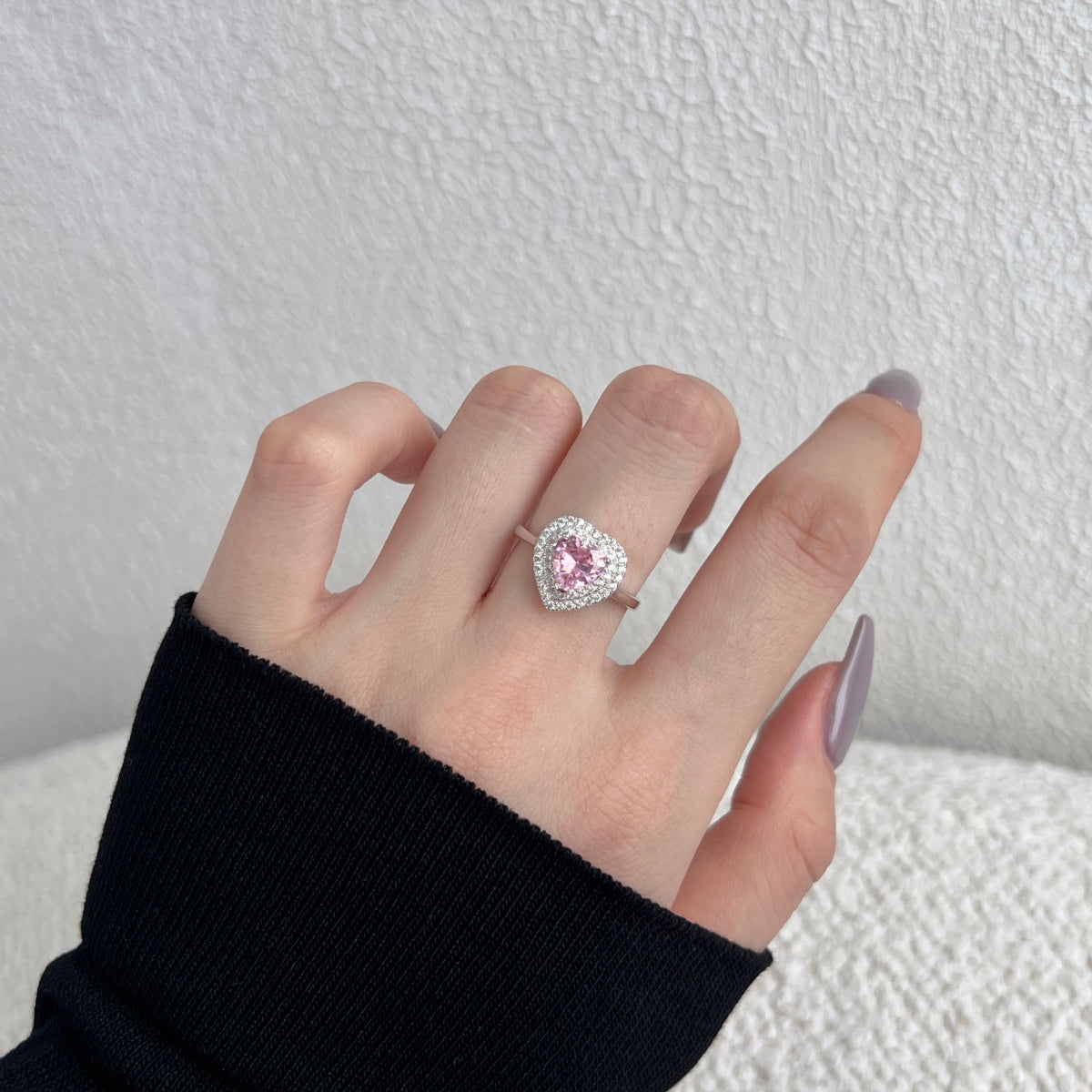 [XXX] Anillo de bodas delicado y exuberante en forma de corazón