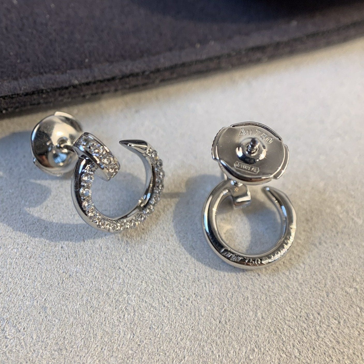 [TENDANCES] BOUCLES D'OREILLES JUSTE ARGENT DIAMANTS 