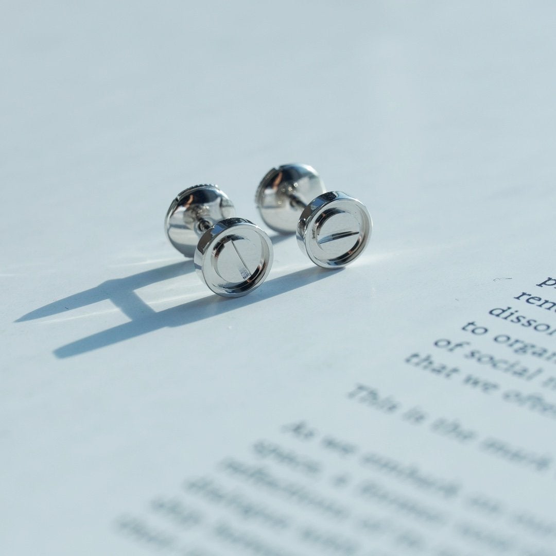 [TRENDS]LOVE EARRINGS SILVER 10MM