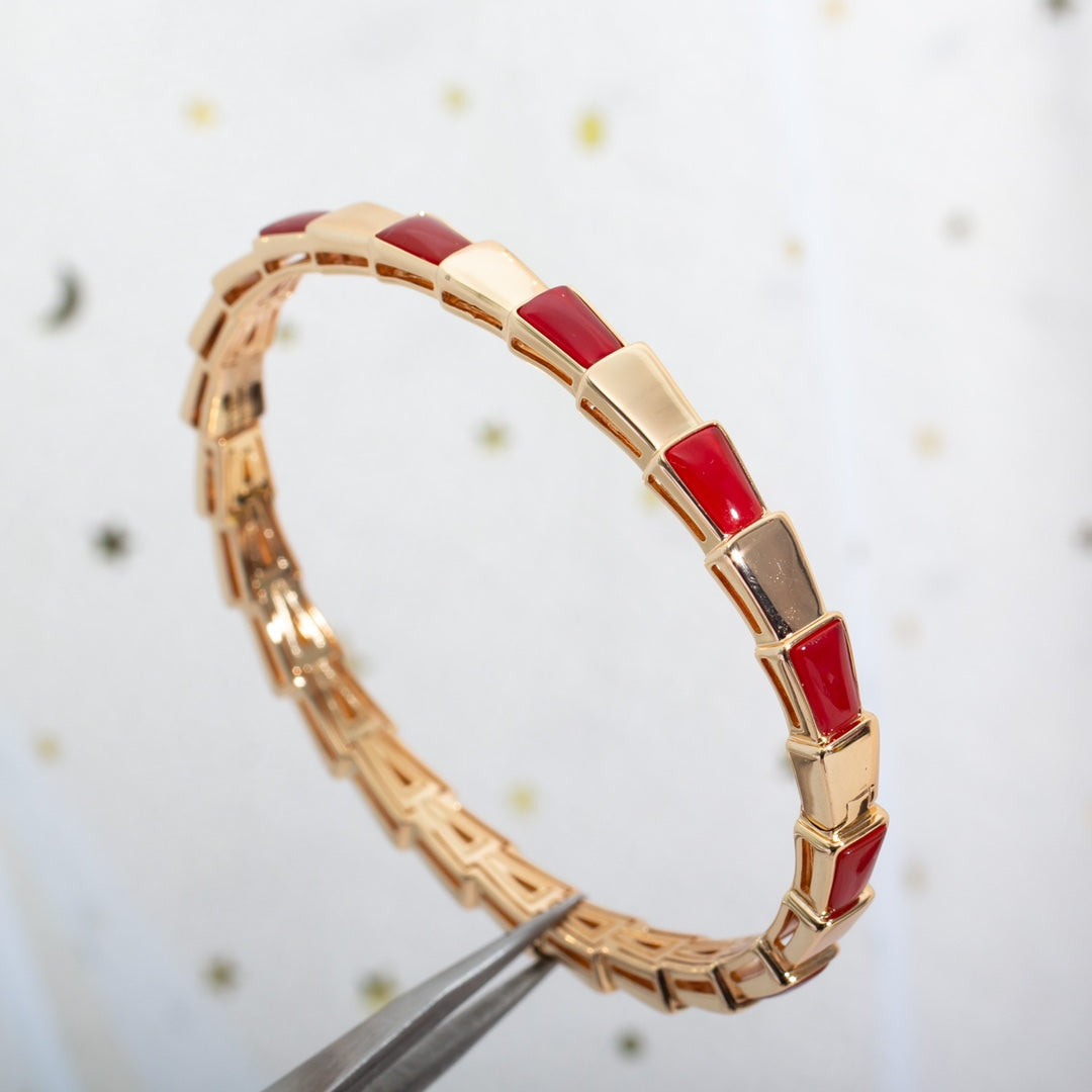 [TENDENCIAS]PULSERA SERPENTI ORO ROSA RUBELITA