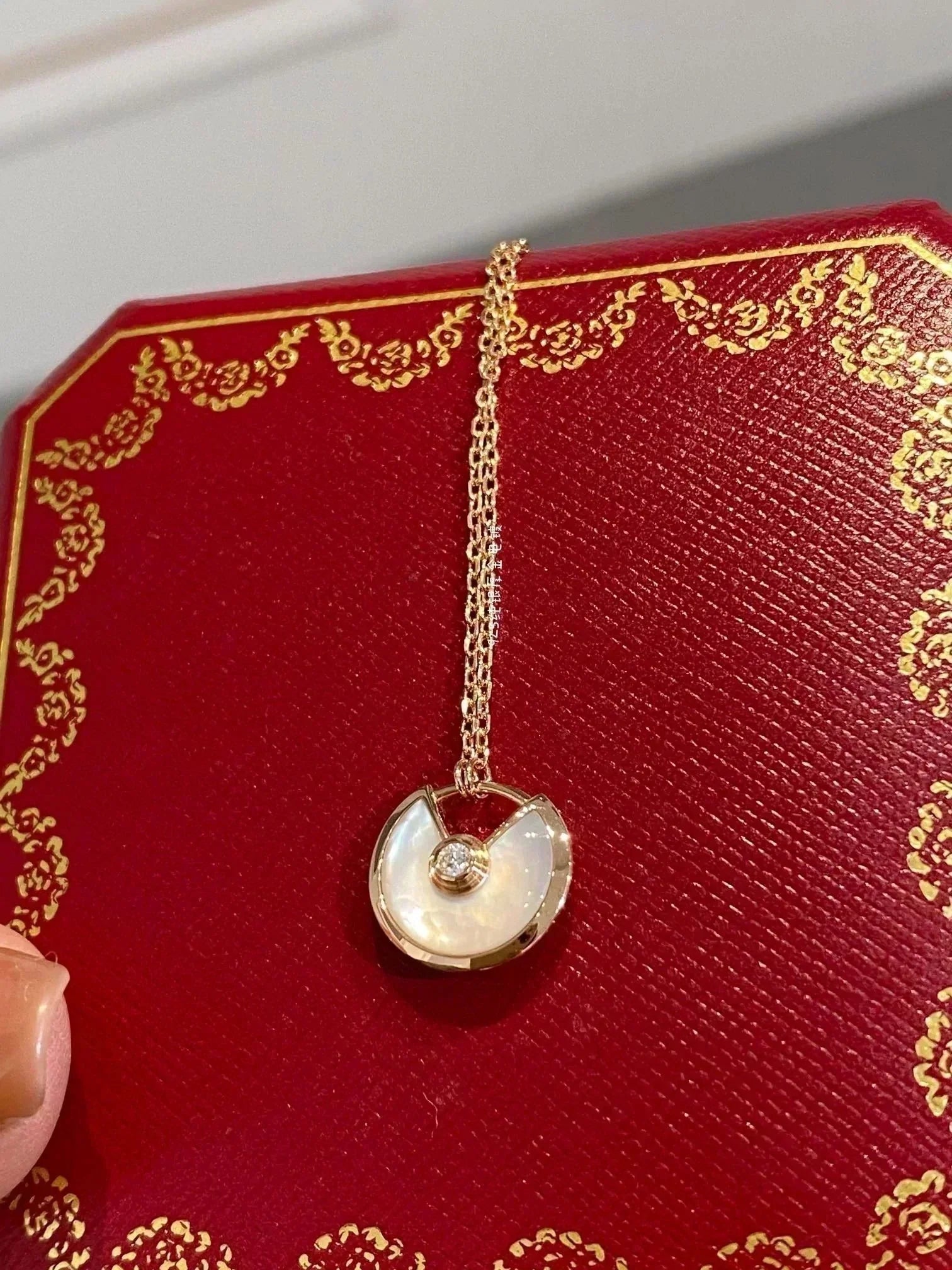 [TRENDS]AMULETTE ROSE GOLD MOP NECKLACE