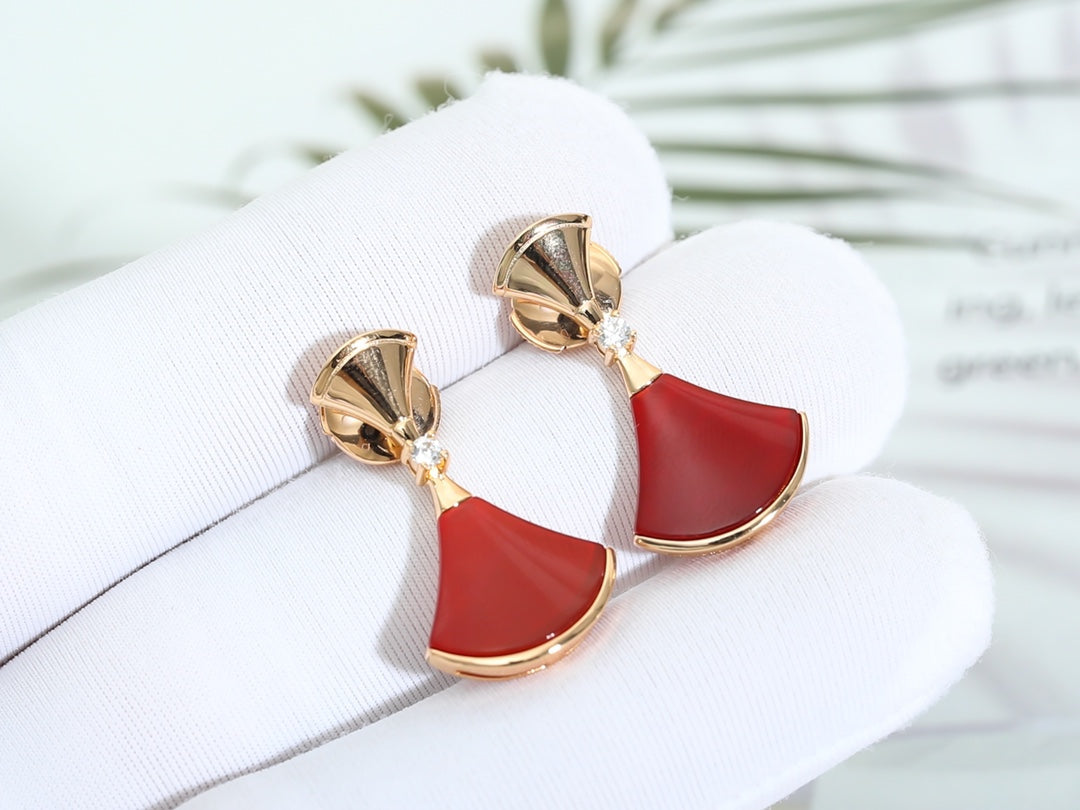 [TENDANCES] BOUCLES D'OREILLES DREAM EN OR ROSE ET CARNELIAN