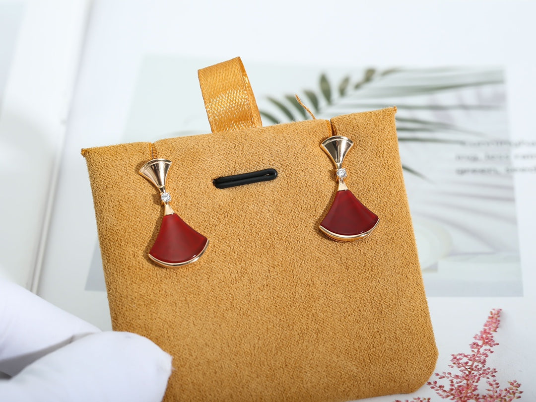 [TENDANCES] BOUCLES D'OREILLES DREAM EN OR ROSE ET CARNELIAN