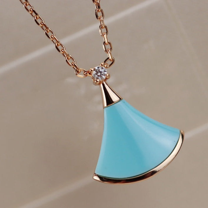 [TRENDS]DREAM NECKLACE TURQUOISE PINK GOLD