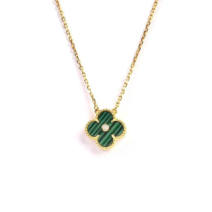 [TENDANCES] COLLIER CLOVER 15MM DIAMANT TURQUOISE