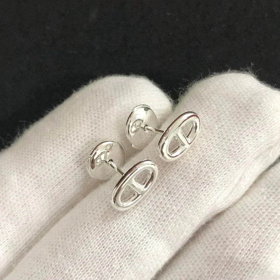 [TENDENCIAS]PENDIENTES PEQUEÑOS DE CADENA ORO Y PLATA