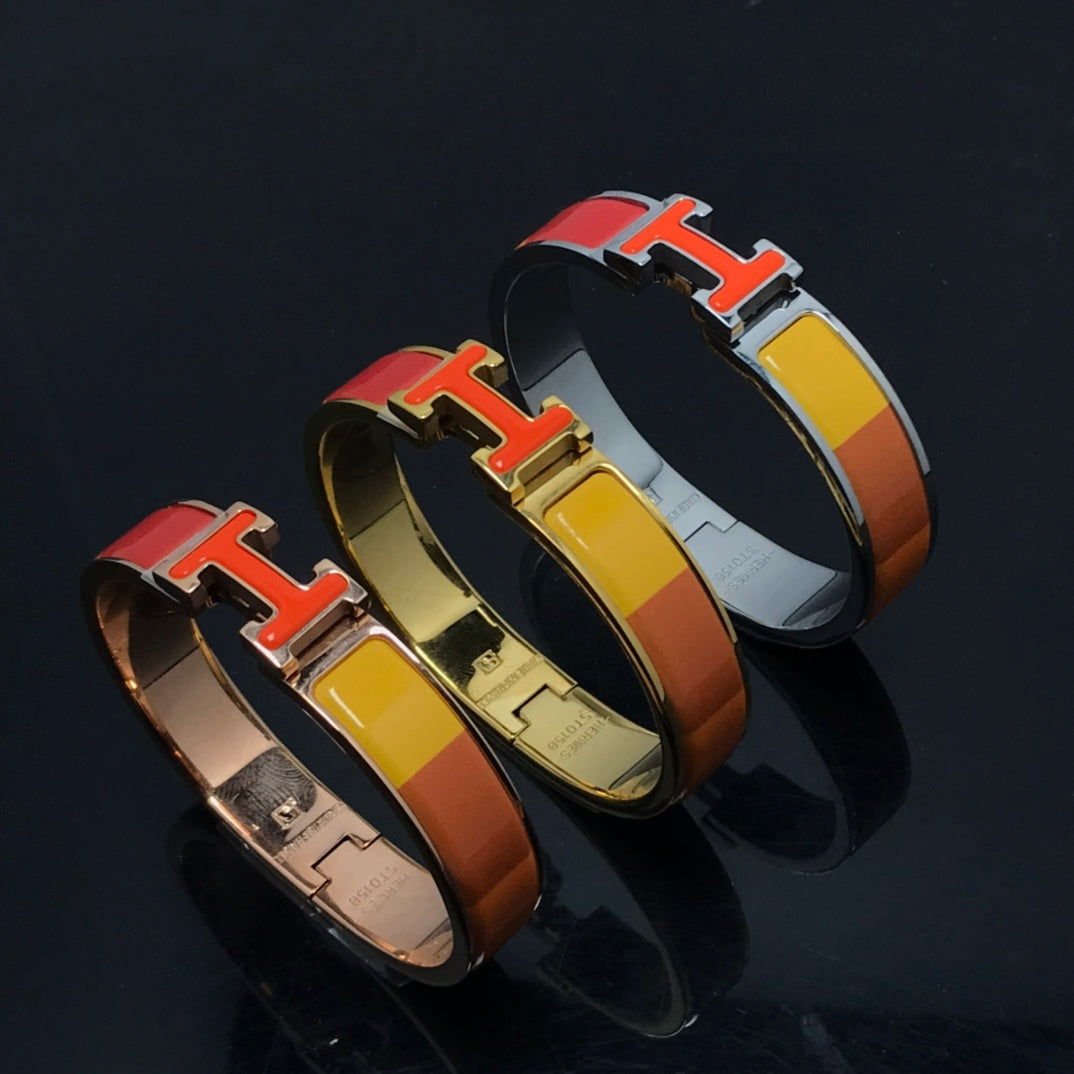 [TENDANCES] BRACELET H CÉRAMIQUE ARC-EN-CIEL ORANGE