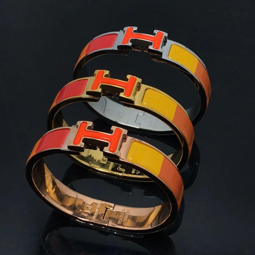 [TENDANCES] BRACELET H CÉRAMIQUE ARC-EN-CIEL ORANGE