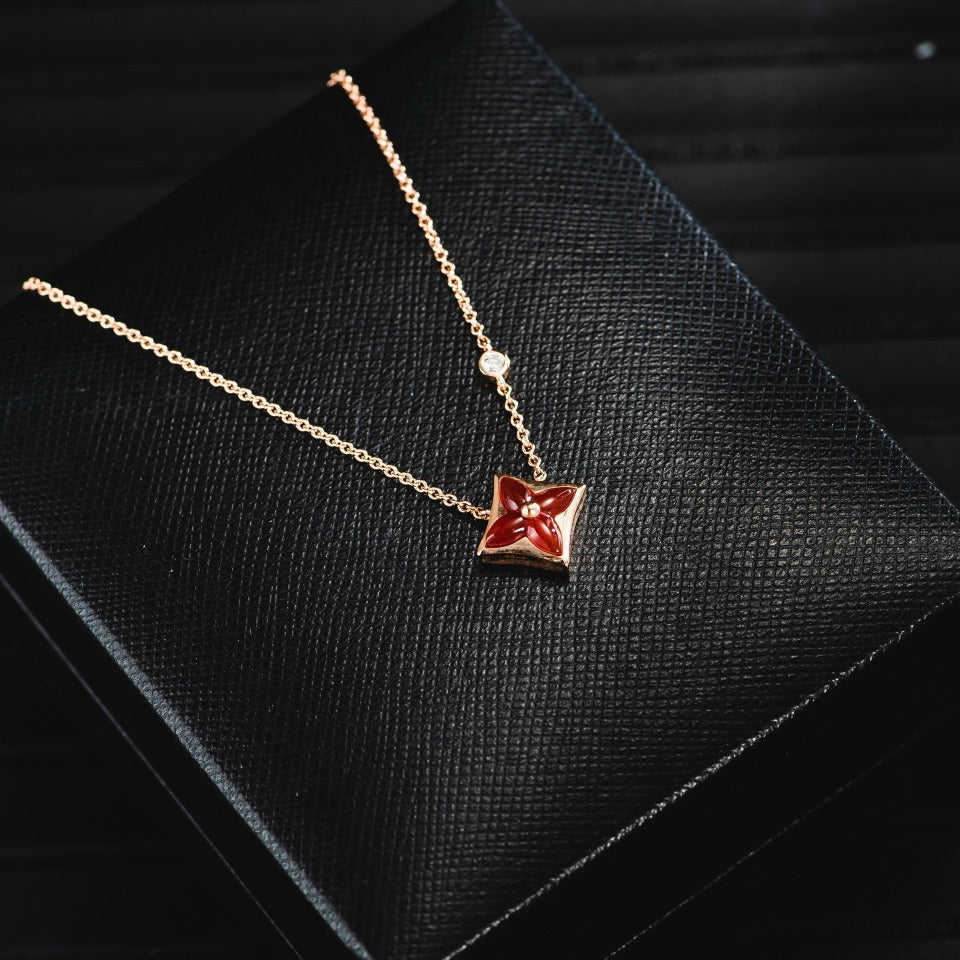 [TENDANCES] COLLIER ÉTOILE OR ROSE 1 DIAMANT