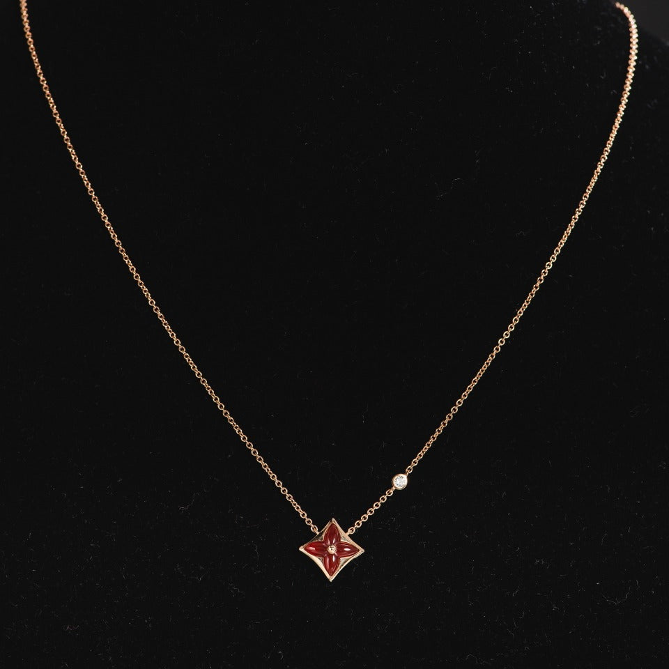 [TENDANCES] COLLIER ÉTOILE OR ROSE 1 DIAMANT