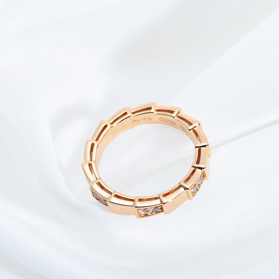 [TENDANCES]BAGUE SERPENTI OR ROSE 3MM