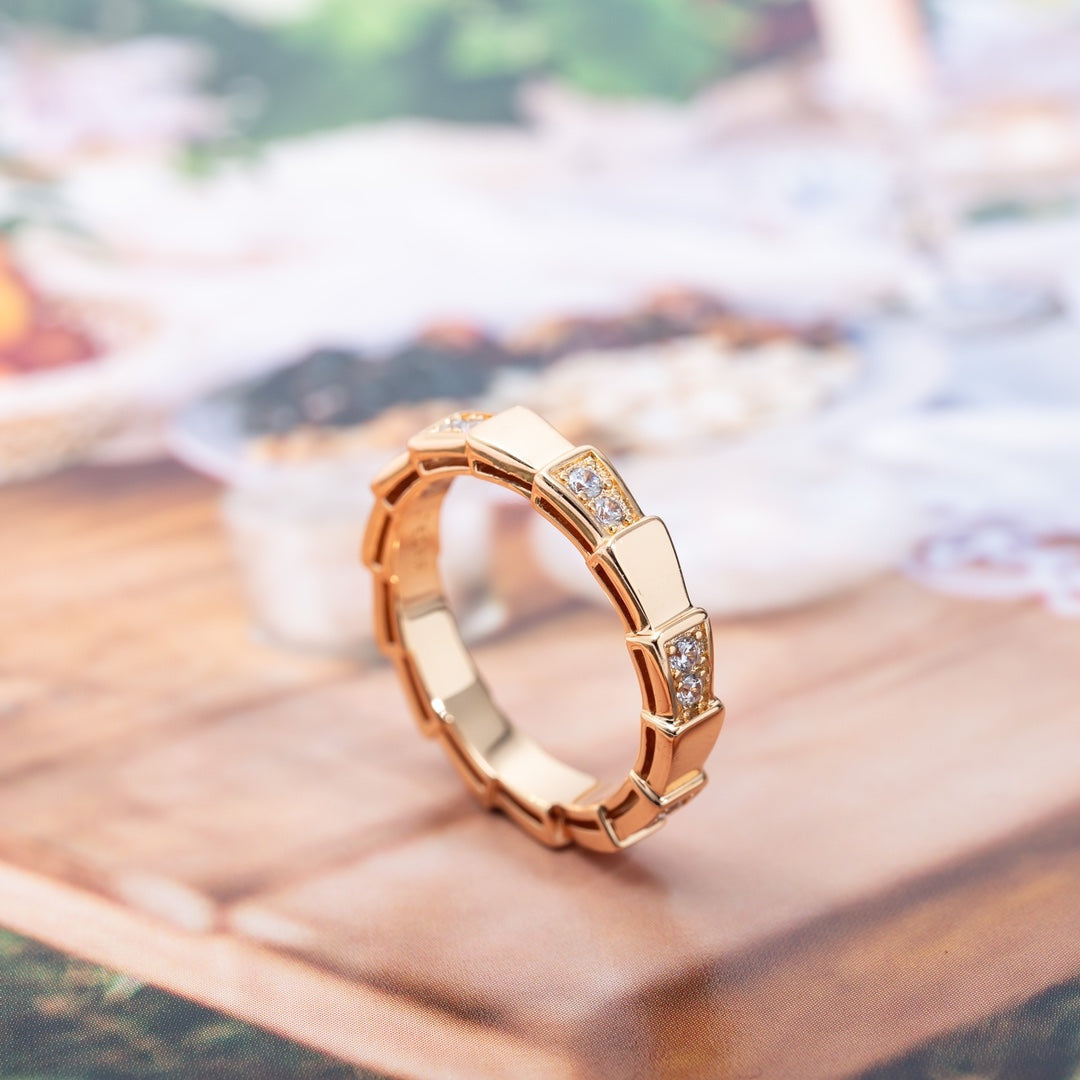 [TENDANCES]BAGUE SERPENTI OR ROSE 3MM