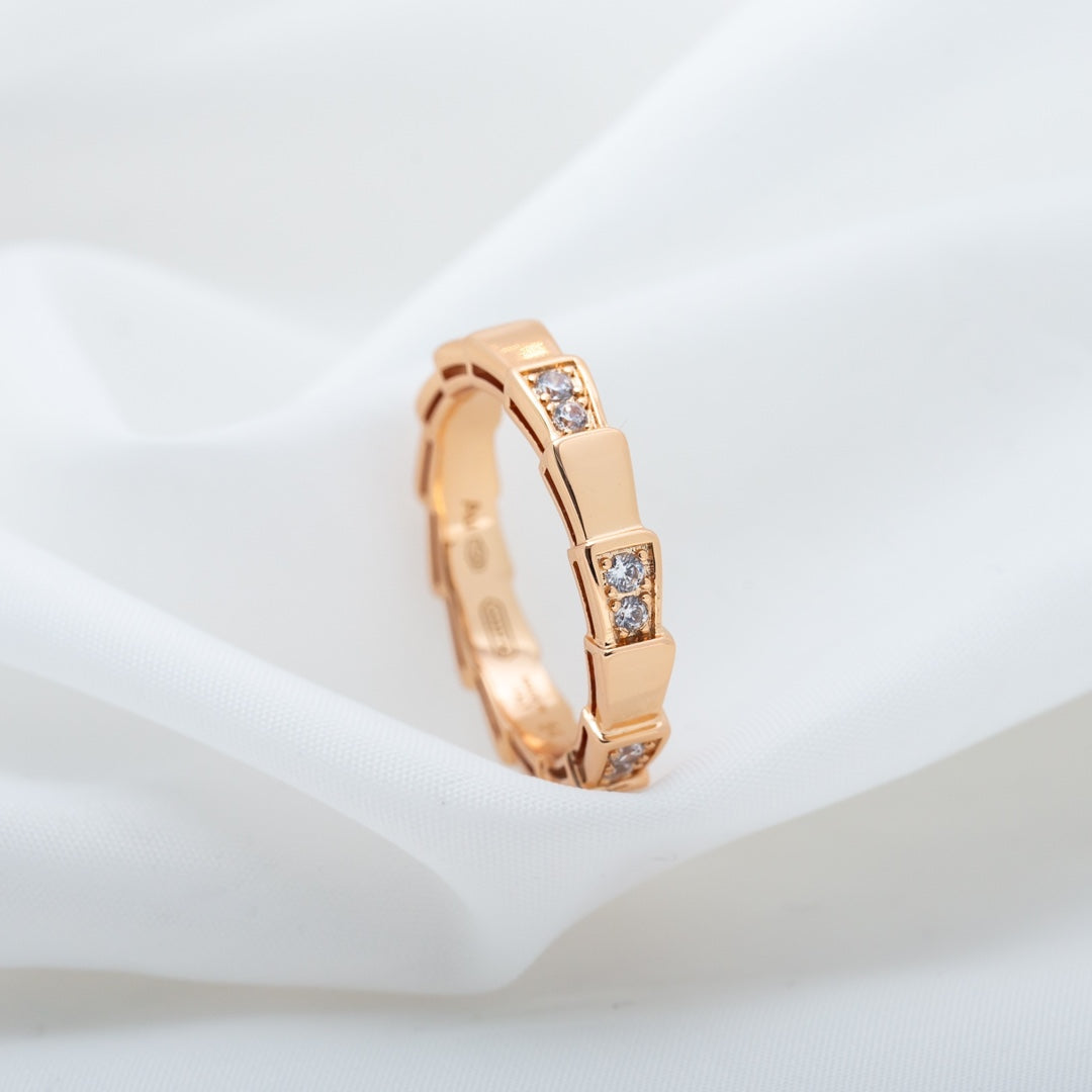 [TENDANCES]BAGUE SERPENTI OR ROSE 3MM