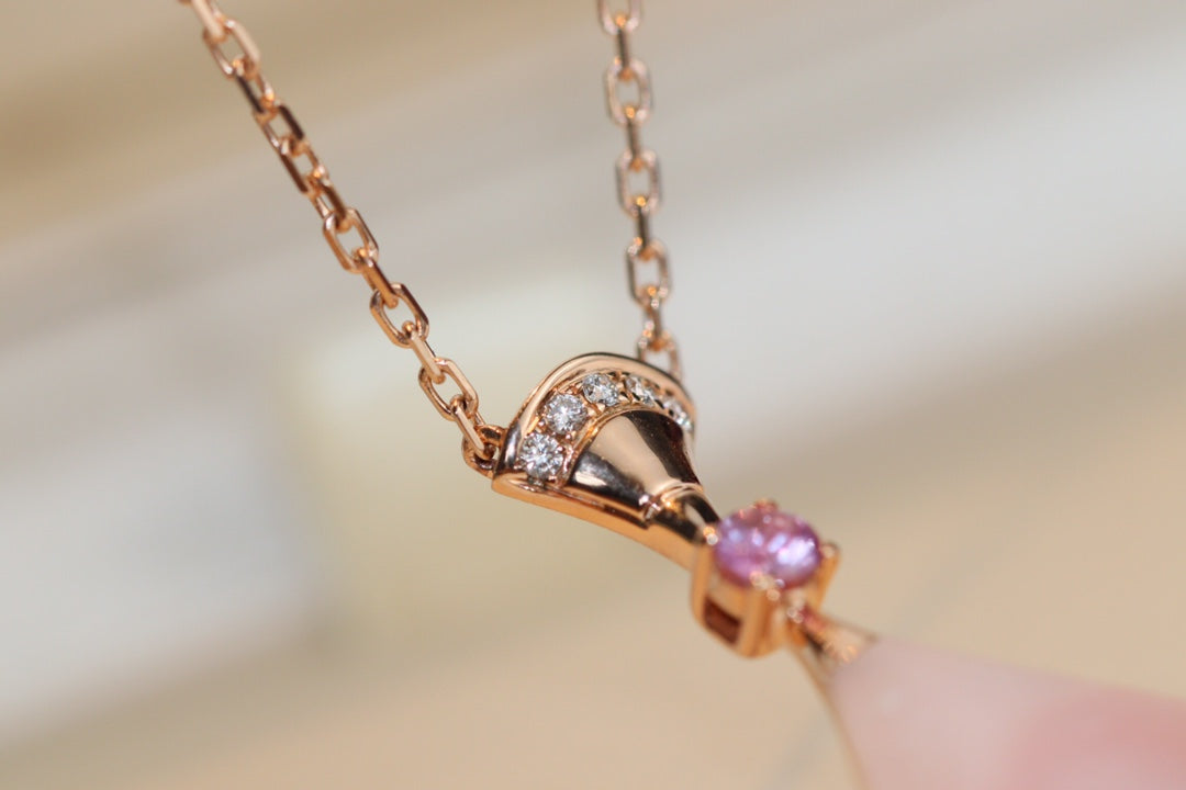 [TRENDS]DREAM NECKLACE PINK MOP DIAMOND