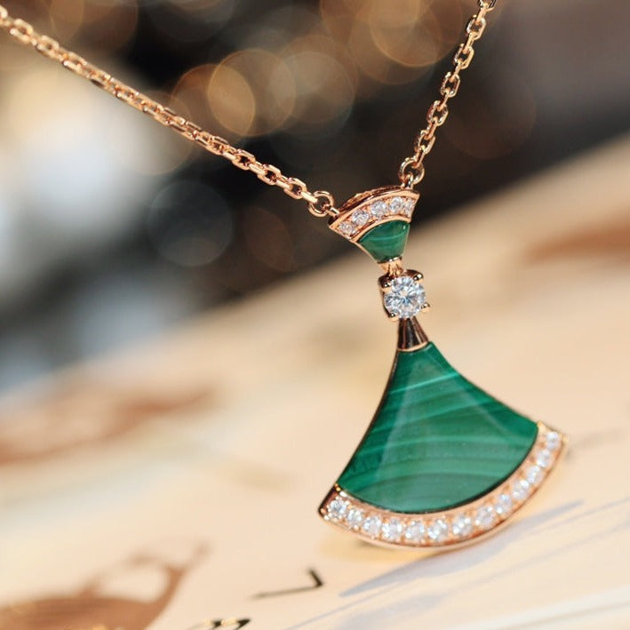 [TRENDS]DREAM NECKLACE MALACHITE DIAMOND