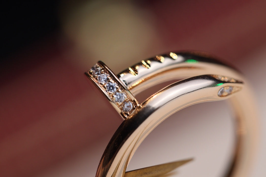 [TRENDS]JUSTE RING 2.65MM PINK GOLD DIAMOND