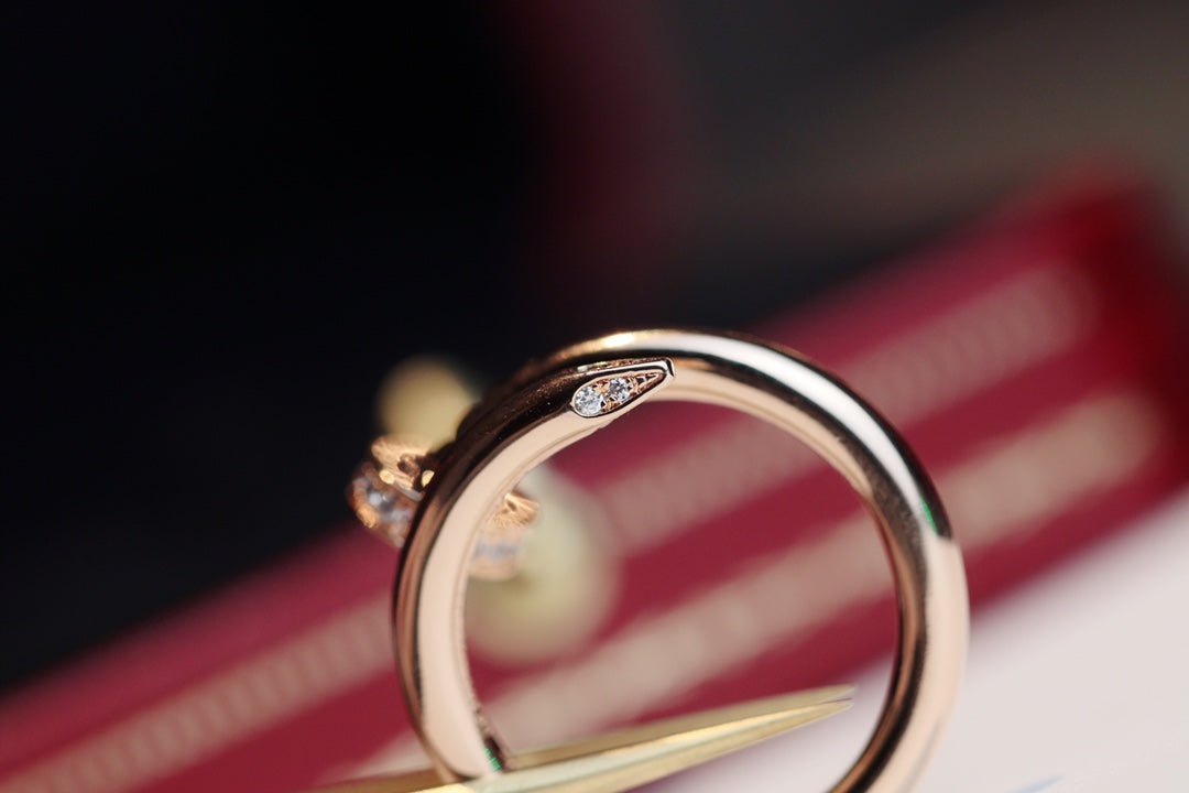 [TRENDS]JUSTE RING 2.65MM PINK GOLD DIAMOND