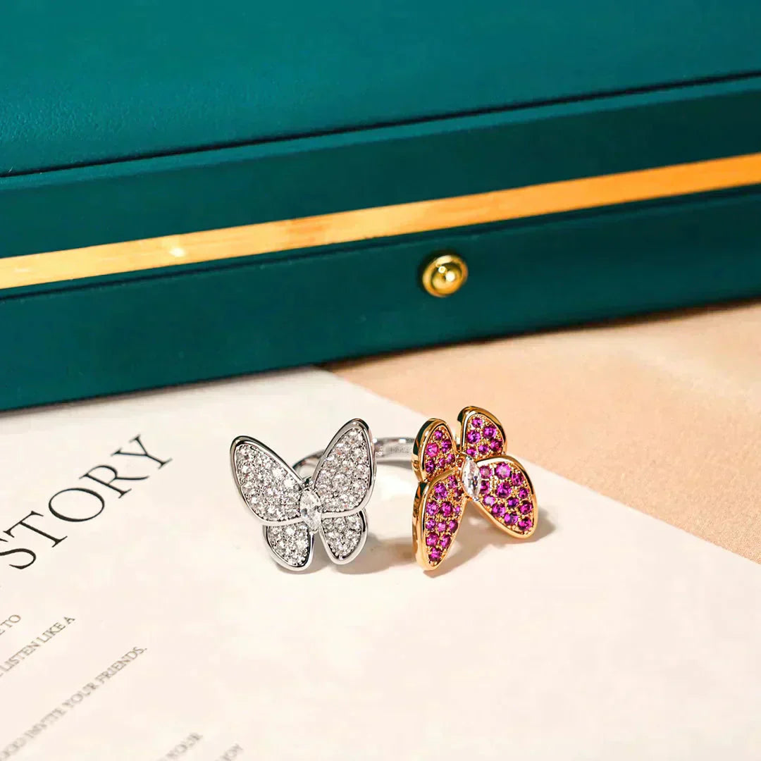 [TENDANCES] BAGUE DOUBLE PAPILLON EN DIAMANT