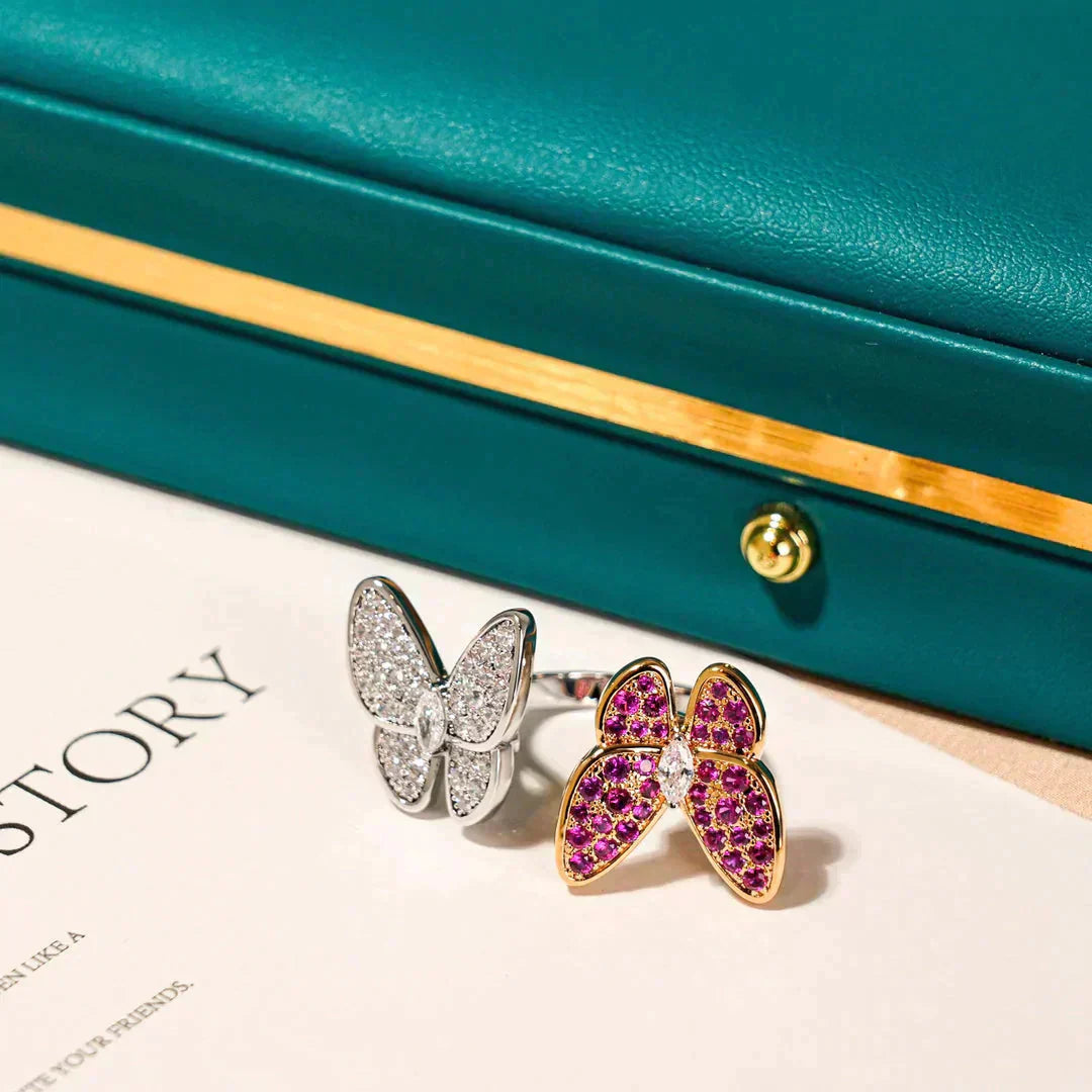 [TENDANCES] BAGUE DOUBLE PAPILLON EN DIAMANT