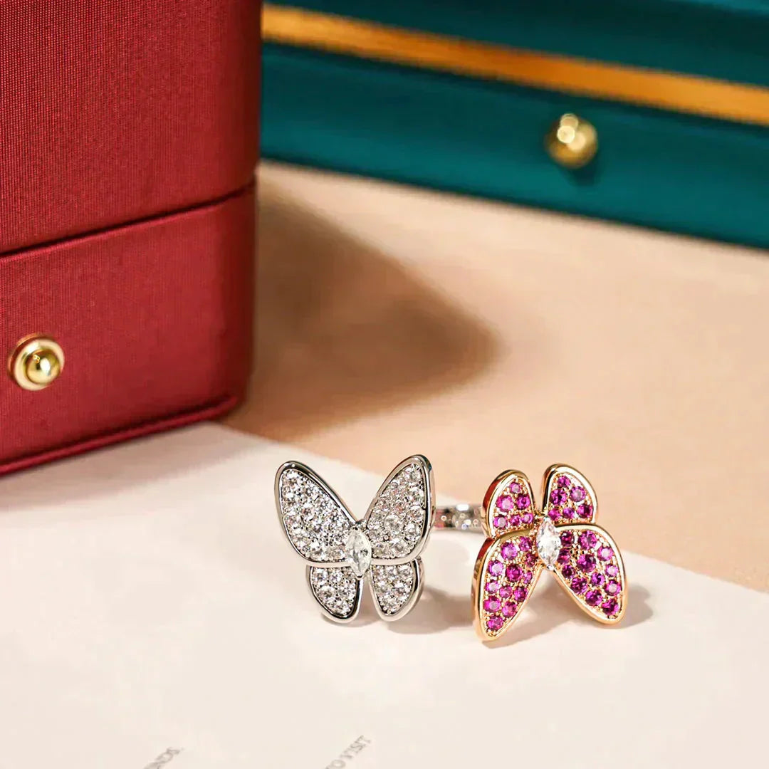 [TENDANCES] BAGUE DOUBLE PAPILLON EN DIAMANT