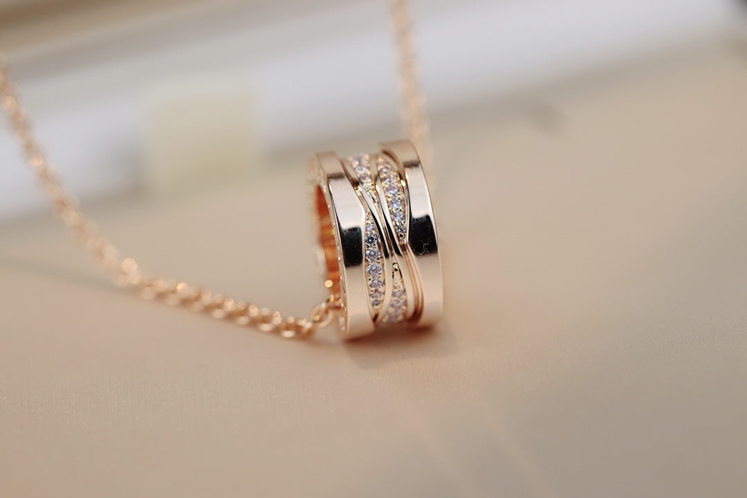 [TRENDS]ZERO 1 PINK GOLD DIAMOND NECKLACE