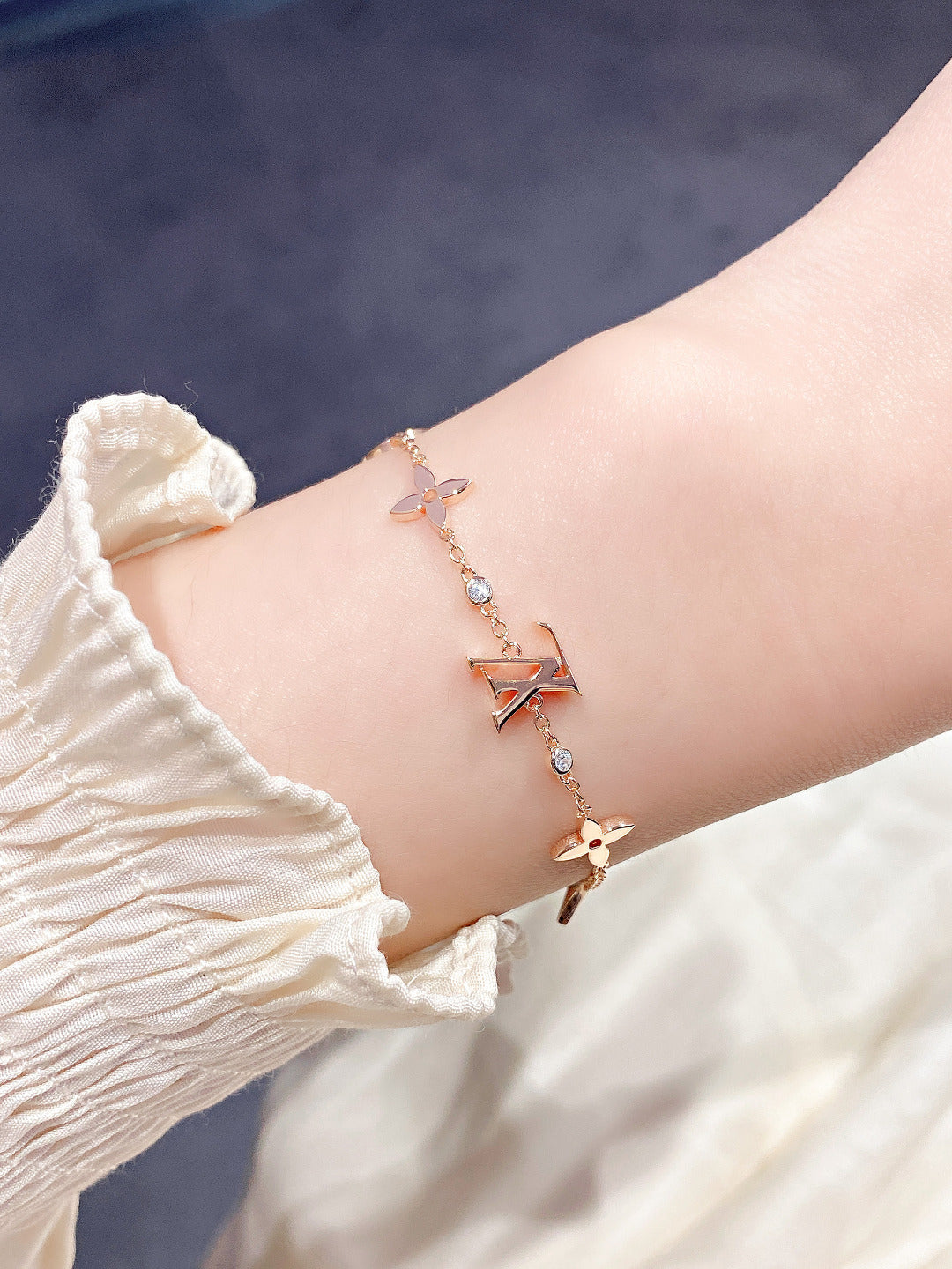 [TENDENCIAS] PULSERA ORO 7 MOTIVOS ESTRELLA Y SOL