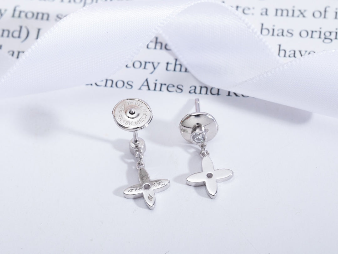 [TRENDS]VIDYLLE SILVER DIAMOND MINI DROP EARRINGS