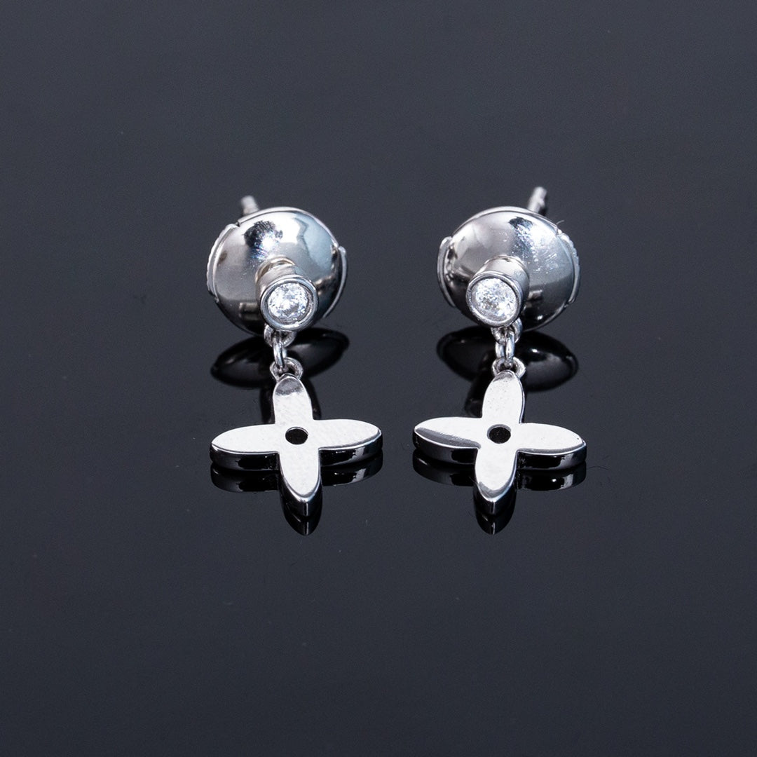 [TENDENCIAS] PENDIENTES MINI GOTA DE PLATA CON DIAMANTES VIDYLLE