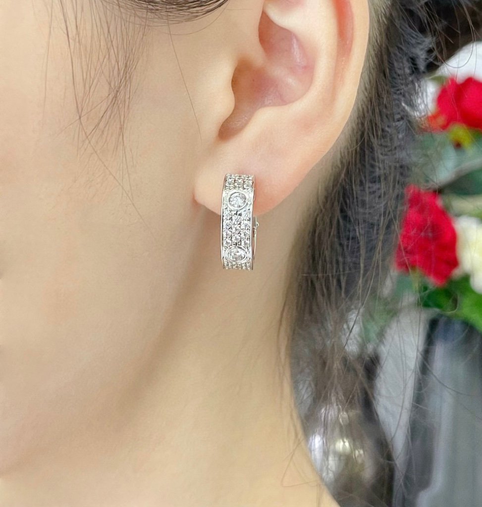 [TENDENCIAS] PENDIENTES DE DIAMANTES PAVADOS DE 5,5 MM DE AMOR