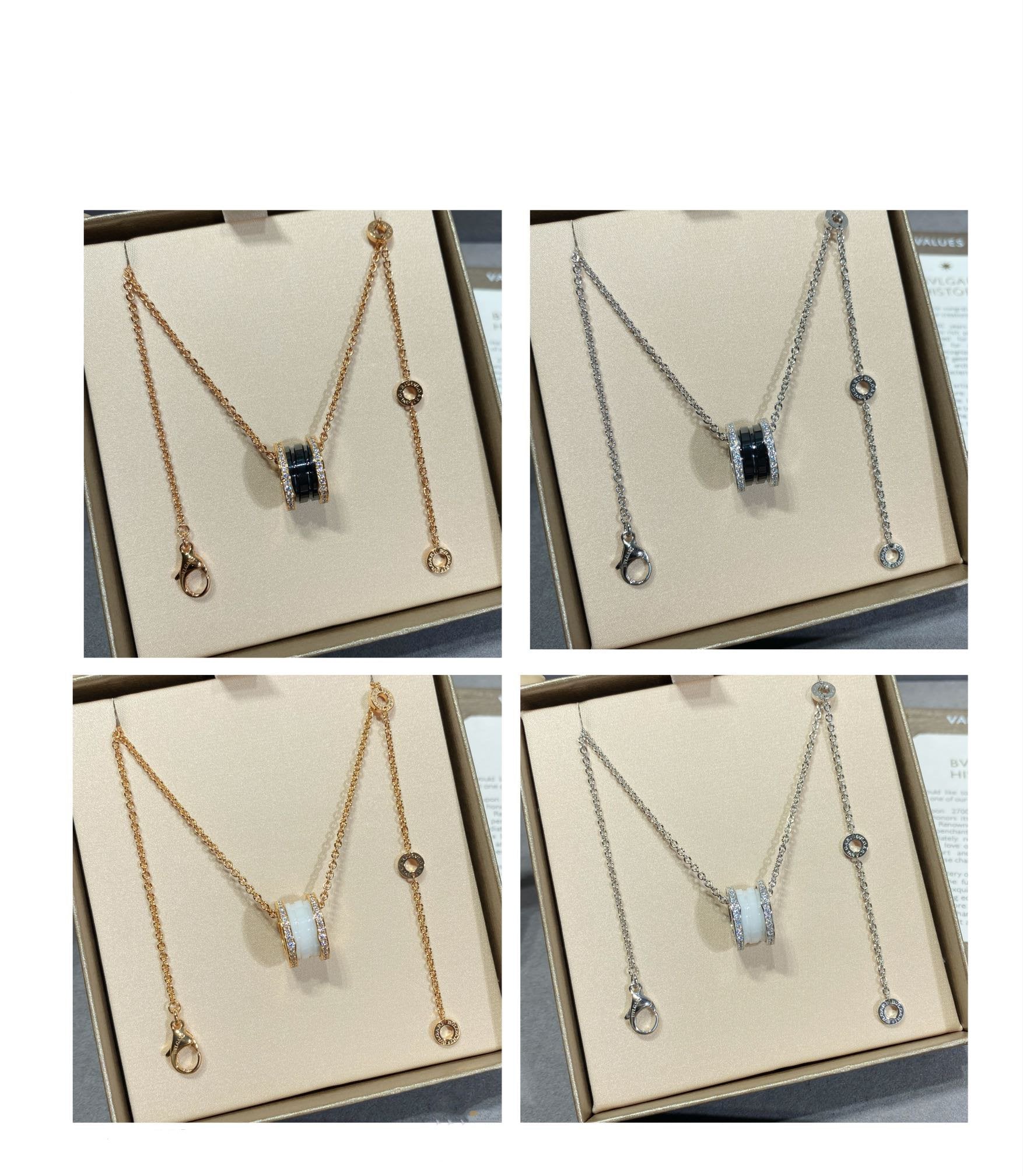 [TRENDS]ZERO 1 DIAMOND CERAMIC NECKLACE