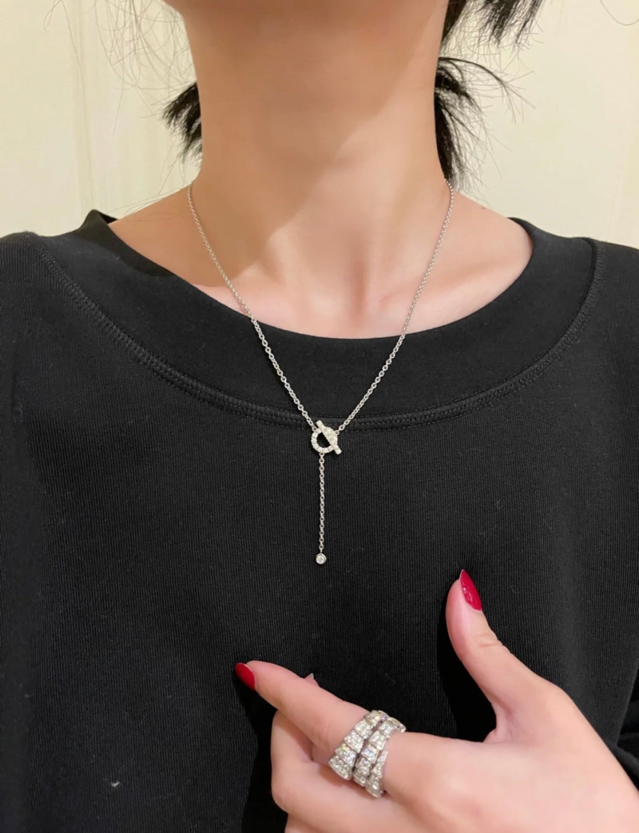 [TENDANCES] COLLIER FINESSE ARGENT DIAMANT