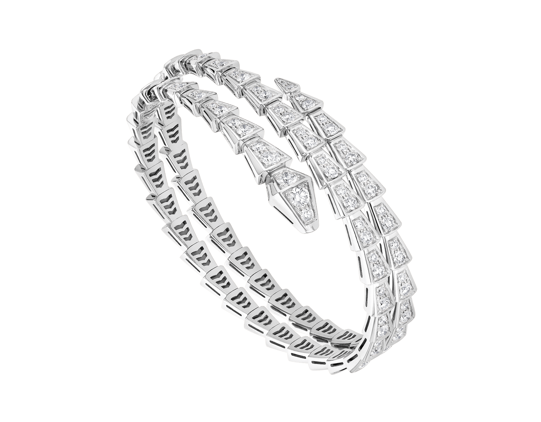 [TENDENCIAS]PULSERA SERPENTI PLATA DIAMANTES DOBLE HILERA