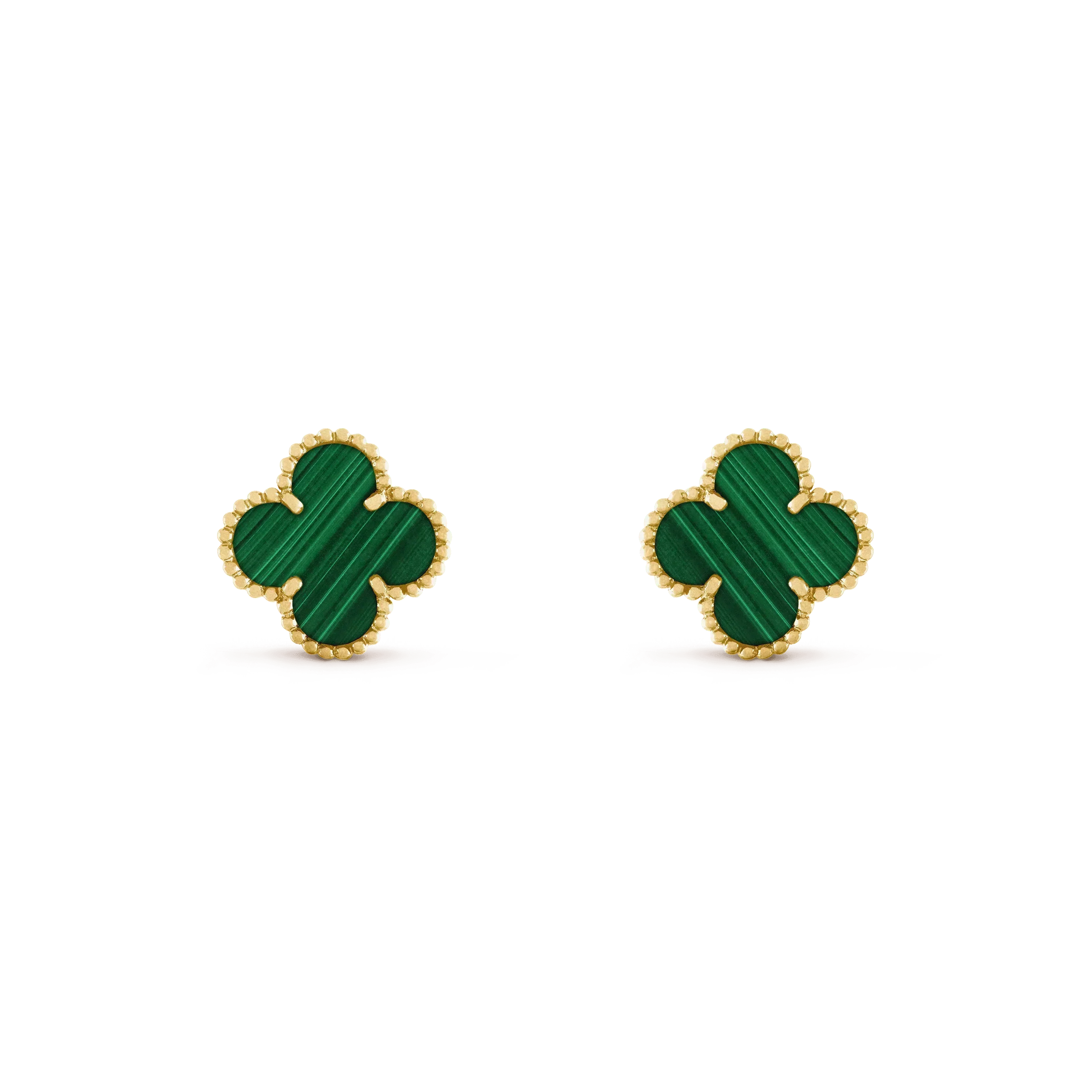 [TENDANCES] BOUCLES D'OREILLES CLOVER MEDIUM 1 MOTIFS MALACHITE