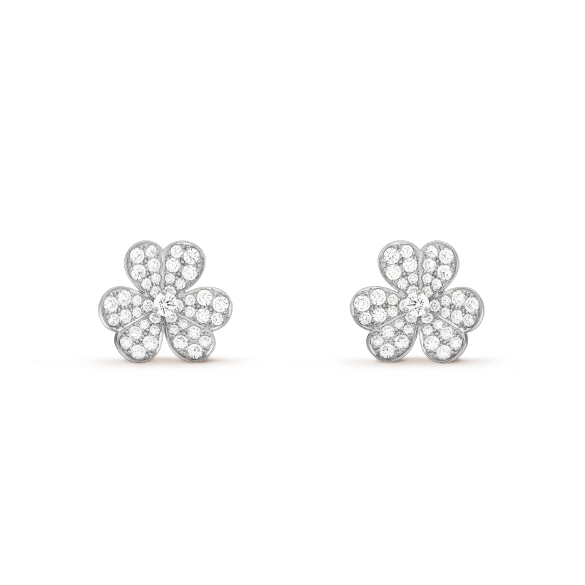 [TENDENCIAS] PENDIENTES DE DIAMANTES CLOVER COMOS PLATA