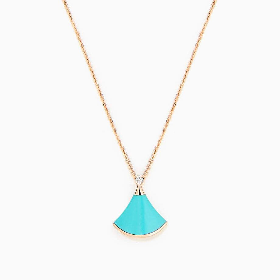 [TRENDS]DREAM NECKLACE TURQUOISE PINK GOLD