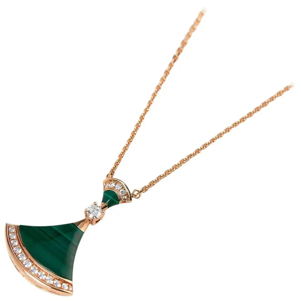 [TRENDS]DREAM NECKLACE MALACHITE DIAMOND