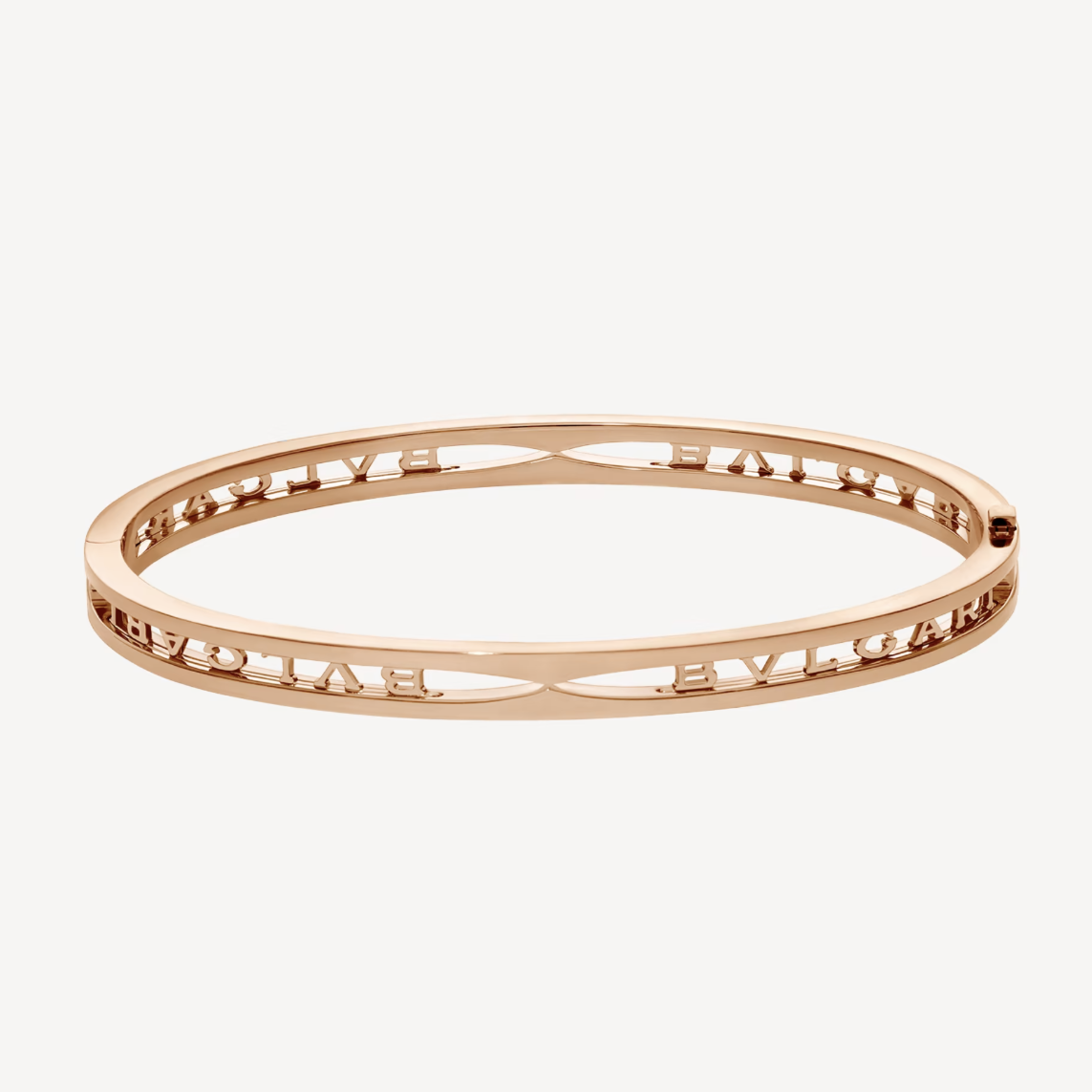 [TENDENCIAS] PULSERA DE ORO ROSA CON LOGO EN ESPIRAL ZERO 1