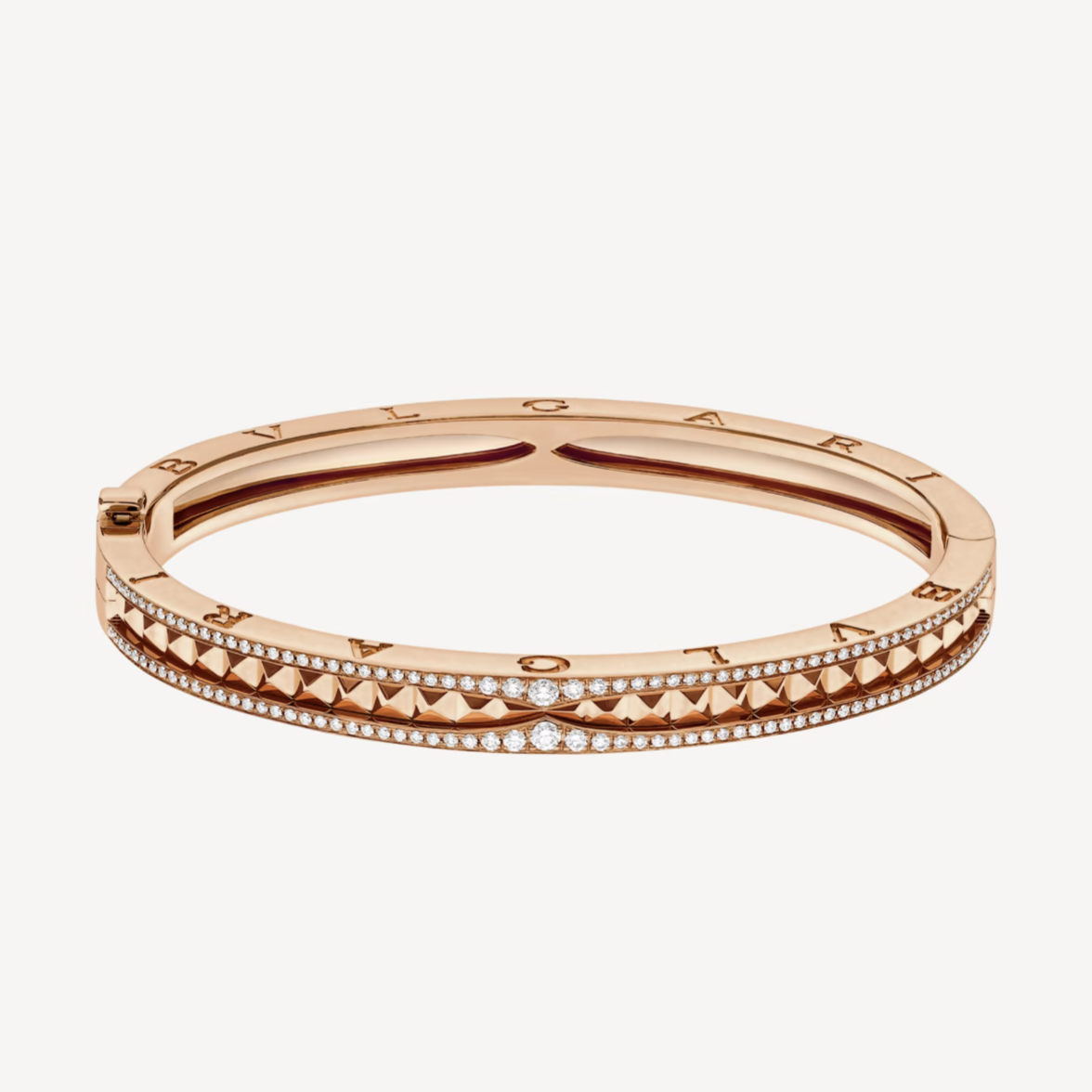 [TENDENCIAS] PULSERA DE ORO ROSA CON DIAMANTES PAVÉ Y ESPIRAL CERO 1